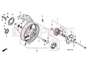 HONDA CBF1000FB CBF1000F 2011 F-19 REAR WHEEL
