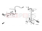 HONDA CBF1000FB CBF1000F 2011 F-29 PEDAL