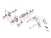 HONDA CBF1000FC CBF1000F 2012 E-16 TRANSMISSION DRUM