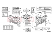 HONDA CBF1000FC CBF1000F 2012 F-49 WARNING LABEL