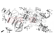 HONDA CBF1000FAB CBF1000F ABS 2011 F-43 UPPER ENGINE HOUSING