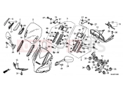 HONDA CBF1000FAC CBF1000F ABS 2012 F-43 UPPER ENGINE HOUSING