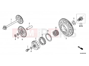 HONDA CBF1000FAE CBF1000F ABS 2014 E-7 CLUTCH COUPLING START