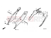 HONDA CBF1000FSB CBF1000FS 2011 F-23-10 REAR ENGINE COVER