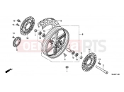HONDA CBF1000FSC CBF1000FS 2012 F-14 FRONT WHEEL