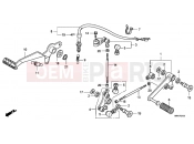 HONDA CBF1000S7 CBF1000S 2007 F-21 PEDAL
