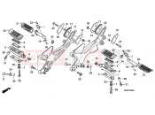 HONDA CBF1000SA CBF1000S 2010 F-22 FOOTREST
