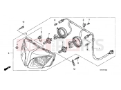 HONDA CBF1000T7 CBF1000T 2007 F-1 HEADLIGHT