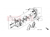HONDA CBF5006 CBF500 2006 F-10 FRONT BRAKE CALIPER (CBF500)