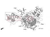 HONDA CBF500A6 CBF500A 2006 E-2 CYLINDER HEAD