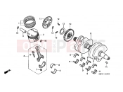 HONDA CBF500A6 CBF500A 2006 E-14 CRANKSHAFT / PISTON