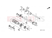 HONDA CBF500A6 CBF500A 2006 E-17 TRANSMISSION DRUM