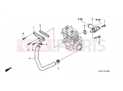 HONDA CBF500A6 CBF500A 2006 E-18 WATER PIPE