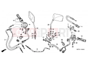 HONDA CBF500A6 CBF500A 2006 F-3 HANDLE LEVER / SWITCH / CABLE