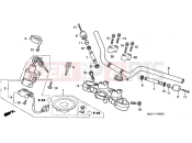 HONDA CBF500A6 CBF500A 2006 F-6 STEERING BAR PIPE / UPPER BRIDGE