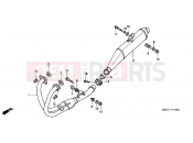 HONDA CBF500A6 CBF500A 2006 F-19 EXHAUST DRUM