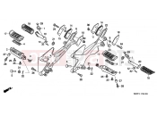 HONDA CBF500A6 CBF500A 2006 F-21 FOOTREST