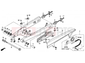 HONDA CBF500A6 CBF500A 2006 F-23 SWING ARM