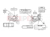 HONDA CBF500A6 CBF500A 2006 F-33 ​​WARNING LABEL