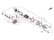 HONDA CBF600S8 CBF600 2008 STARTER E-11-1 (CBF600S8 / SA8 / N8 / NA8)