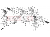 HONDA CBF600S8 CBF600 2008 F-21 FOOTREST