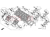 HONDA CBF600S9 CBF600 2009 E-2 CYLINDER HEAD