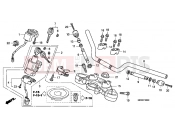 HONDA CBF600S9 CBF600 2009 F-6 STEERING BAR PIPE / UPPER BRIDGE