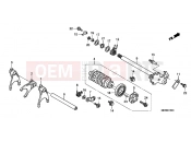 HONDA CBF600NA9 CBF600 ABS 2009 E-16 TRANSMISSION DRUM