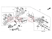 HONDA CBF600NA9 CBF600 ABS 2009 F-13 REAR BRAKE CALIPER
