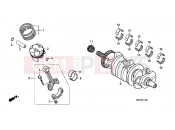 HONDA CBF600SA9 CBF600 ABS 2009 E-14 CRANKSHAFT / PISTON
