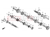 HONDA CBF600SA9 CBF600 ABS 2009 E-15 TRANSMISSION