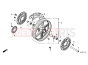 HONDA CBF600SA9 CBF600 ABS 2009 F-11 FRONT WHEEL