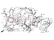 HONDA CBF600SA9 CBF600 ABS 2009 F-34 ENGINE HOUSING
