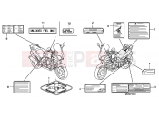 HONDA CBF600SA9 CBF600 ABS 2009 F-35 WARNING LABEL