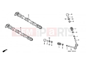 HONDA CBF600S4 CBF600S 2004 E-3 CAMSHAFT / VALVE