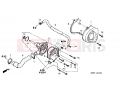 HONDA CBF600S4 CBF600S 2004 E-10 WATER PUMP