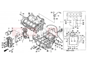 HONDA CBF600S4 CBF600S 2004 E-13 CRANKSHAFT