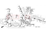 HONDA CBF600S4 CBF600S 2004 F-6 STEERING BAR PIPE / UPPER BRIDGE