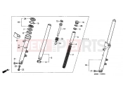 HONDA CBF600S4 CBF600S 2004 F-9 FRONT FORK