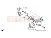 HONDA CBF600S4 CBF600S 2004 F-10 FRONT BRAKE CALIPER (B.)