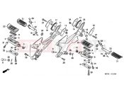 HONDA CBF600SA4 CBF600S ABS 2004 F-21 FOOTREST