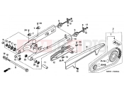 HONDA CBF600SA4 CBF600S ABS 2004 F-23 SWING ARM