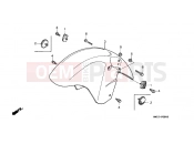 HONDA CBR1000FH CBR1000F 1987 F-8 FRONT FENDER