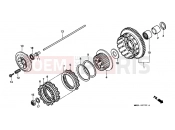 HONDA CBR1000FJ CBR1000F 1988 E-7 CLUTCH