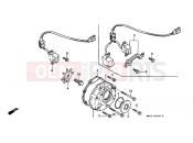 HONDA CBR1000FJ CBR1000F 1988 E-8 LEFT CRANKSHAFT COVER
