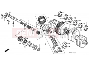 HONDA CBR1000FJ CBR1000F 1988 E-14 CRANKSHAFT / PISTON