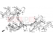 HONDA CBR1000FJ CBR1000F 1988 F-20 EXHAUST DRUM