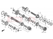 HONDA CBR1000FM CBR1000F 1991 E-16 TRANSMISSION