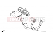 HONDA CBR1000FM CBR1000F 1991 E-18 WATER PIPE