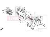 HONDA CBR1000FM CBR1000F 1991 F-10 FRONT BRAKE CALIPER